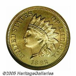 1862 1C PR66 NGC. Peach and lime colors adorn thi