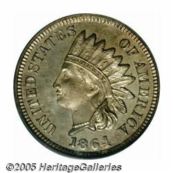 1864 1C Bronze PR64 Red Cameo PCGS. An eye-catchi