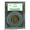 Image 1 : 1872 1C PR65 Red and Brown PCGS. Woodgrain-like, 