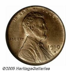 1910-S 1C MS66 Red PCGS. In Gem condition, the 19