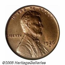 1926-D 1C MS65 Red PCGS. Sharply defined througho