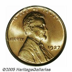 1927 1C MS67 Red PCGS. Razor sharp surfaces are a