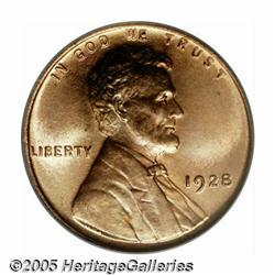 1928 1C MS67 Red PCGS. Lovely honey-gold and crim