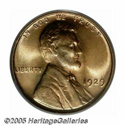 1929 1C MS67 Red PCGS. This brilliant red Cent is