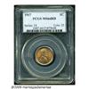 Image 1 : 1917 1C MS66 Red PCGS. Bright peach and olive col