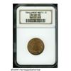 Image 1 : 1864 2C Large Motto MS65 Red NGC. Pleasing golden