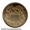 Image 1 : 1867 2C PR65 Red Cameo NGC. A bright pumpkin-gold
