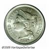 1887 3CN MS66 PCGS. A scarce, low mintage busines