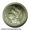 Image 1 : 1866 3CN PR66 Cameo PCGS. Deep glassy reflectivit
