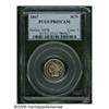 1867 3CN PR65 Cameo PCGS. Imposing contrast betwe