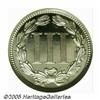 Image 2 : 1867 3CN PR66 S Cameo NGC. Imposing white on blac