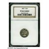Image 3 : 1867 3CN PR66 Cameo NGC. One of several examples 