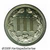 Image 2 : 1868 3CN PR66 Cameo PCGS. Impressive white on bla