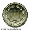 Image 2 : 1868 3CN PR64 Deep Cameo PCGS. An untoned and ext