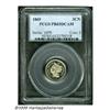 Image 1 : 1869 3CN PR65 Deep Cameo PCGS. This low mintage, 