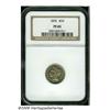 Image 1 : 1876 3CN PR65 NGC. A very thin veneer of champagn