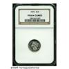 Image 1 : 1876 3CN PR66 S Cameo NGC. Pronounced white on bl