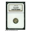 Image 1 : 1878 3CN PR66 Cameo NGC. The proof surfaces are v