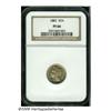 Image 1 : 1882 3CN PR66 NGC. A mild field to device contras