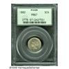 Image 1 : 1882 3CN PR67 PCGS. Variegated gunmetal-gray and 