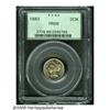 Image 1 : 1883 3CN PR66 PCGS. Beautiful light chestnut-gold