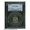 Image 1 : 1887/6 3CN PR65 PCGS. Original variegated dove-gr