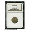 Image 1 : 1866 5C Rays MS64 NGC. Somewhat softly struck, lu