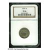 Image 1 : 1870 5C PR66 NGC. Pastel ice-blue, beige, and mag