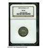 Image 1 : 1873 5C Closed 3 PR65 NGC. Exquisitely struck thr