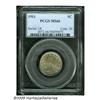 Image 1 : 1911 5C MS66 PCGS. Warm golden-gray toning bathes