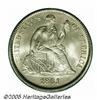 Image 1 : 1861 10C MS66 PCGS. This Civil War issue has brig