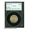 Image 1 : 1917-D 25C Type One MS64 PCGS. Attractive lustrou