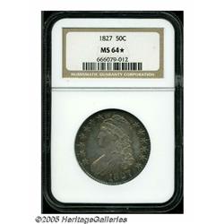 1827 50C Square Base 2 MS64 S NGC. O-142, R.3. Be