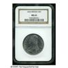 Image 1 : 1836 50C Reeded Edge MS62 NGC. The 1836 Reeded Ed