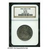 Image 1 : 1844-O 50C Doubled Date AU55 NGC. FS-001, WB-103.