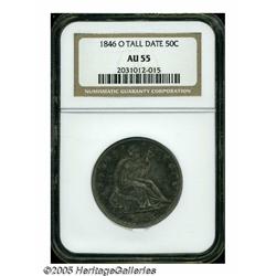 1846-O 50C Tall Date AU55 NGC. WB-106. While the 