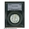 Image 1 : 1945-S 50C MS66 PCGS. Knob S mintmark. Faintly va