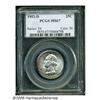 Image 3 : 1952-D 25C MS67 PCGS. Irregular orange and copper