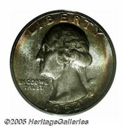 1954-S 25C MS67 PCGS. An originally toned, unmark