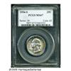 Image 3 : 1954-S 25C MS67 PCGS. An originally toned, unmark