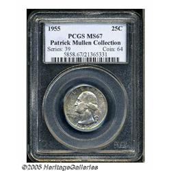 1955 25C MS67 PCGS. Ex: Patrick Mullen Collection