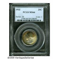 1932 25C MS66 PCGS. The coin has a superior strik