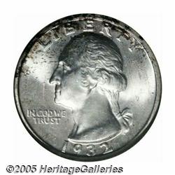 1932-S 25C MS64 NGC. Scattered, deep flecks of ch