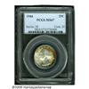Image 1 : 1944 25C MS67 PCGS. Golden-brown and lavender ton