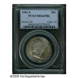 1951-S 50C MS66 Full Bell Lines PCGS. Fully struc