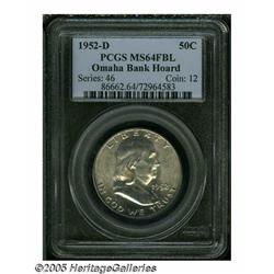 (20) 1952-D 50C MS64 Full Bell Lines PCGS. Ex: Om