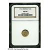 Image 1 : 1916 G$1 McKinley MS64 NGC. Lustrous surfaces dis