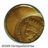 Image 1 : Undated 1C Bronze Indian Cent--Struck 40% Off Cen