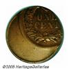 Image 2 : Undated 1C Bronze Indian Cent--Struck 40% Off Cen