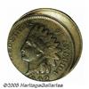 Image 1 : 1902 1C Indian Cent--Struck 12% Off Center--XF40 